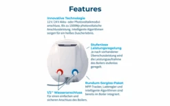 Fothermo Photovoltaischer Caravan Boiler 10 Liter -Campingmöbel Geschäft 617303 4335371